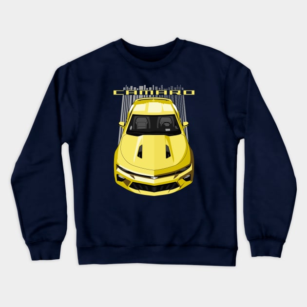 Camaro SS 6th gen - Yellow Crewneck Sweatshirt by V8social